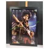 Framed Jimi Hendrix Poster