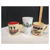 (3) Beatle Coffee Mugs