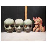 (3) Masks & (1) Paris Hilton Cut-Out