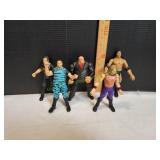 (5) Wrestling Action Figures