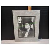 Matted Black & White Jaes Garner Signed Print