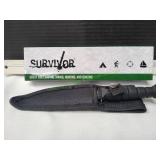 Survivor Fixed Blade Knife w/ Sheath