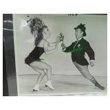 Vtg Ice Follies Photo w/ Ina Bauer & Mr. Frick