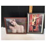 (2) Framed 8x10 Gillian Anderson Prints