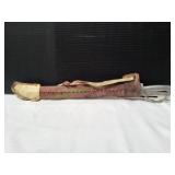 22" Machete w/ Leather Sheath