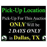 PICKUP IS IN DALLAS, TEXAS PICKUP IS IN DALLAS, TEXAS