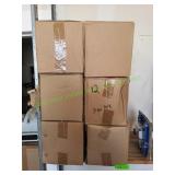 (12) Glass Globes, 3 per Box (12) Glass Globes, 3 per Box