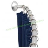 Seasons Aluminum Adjustable Curved Shower Rod Seasons Aluminum Adjustable Curved Shower Rod