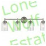 E Lighting 4-Light Brushed Nickel Vanity E Lighting 4-Light Brushed Nickel Vanity