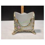 Vtg Porcelain Letter Holder