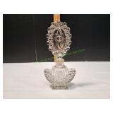 Vtg Art Deco Glass Perfume Bottle