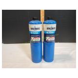 (2) Bernzomatic Propane Tanks, 14.1oz
