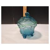 Vtg Jeannette Covered 4-Footed Candy Dish