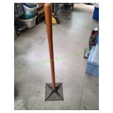 Olympia 10x10 Cast Iron Dirt Tamper