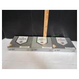 (3) Joya d Nicaragua Silver Ultra Cigar Boxes