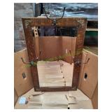 36x23 Western Mirror w/ Hooks