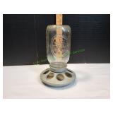 Vtg Mason Jar Chicken Feeder/Waterer