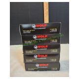 (5) Wolf Polyformance 9mm 115gr FMJ Ammo