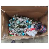 Box of Christmas Decorations