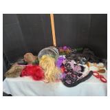 Lot of Halloween Wigs, Accessories & More