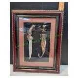 Framed Decorative Dagger