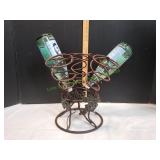 4-Bottle Wine Counter Wine Rack