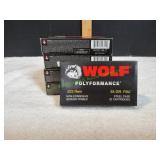 (5) Wolf Polyformance .223Rem 55gr FMJ Ammo