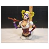 DC Comics Arkham Asylum Harley Quinn Bust Bank