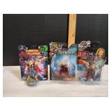 (3) Thor Action Figures