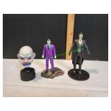 Joker Clown Mask Bust w/ (2) Joke Action Figures