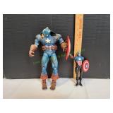 (1) 12" & (1) 6" Captain America Figures
