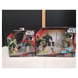 (2) Hasbro Star Wars Hero Mashers Action Figures