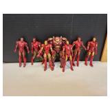 (7) Iron Man Action Figures