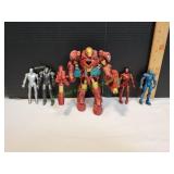 (5) Iron Man Action Figures
