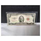 1953 Two Dollar Star Red Seal Banknote