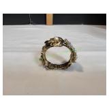 Gold-Tone Floral Bracelet