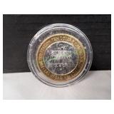 $10 Gaming Token Queens Hotel&Casino, .999 Silver