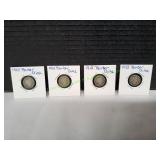 (4) Barber Dimes
