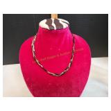 Tri-Tone Twist Necklace