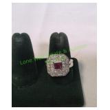 Pink 2-Tone Ring, Size 9