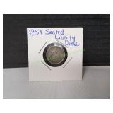 1857 Seated Liberty Dime