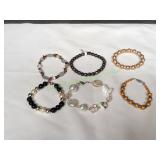 (6) Beaded Bracelets