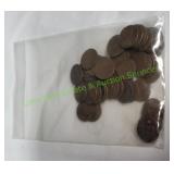 50 Wheat Pennies