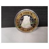 Gaming Token Chief Medicine Crow, .999 Silver