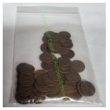50 Wheat Pennies