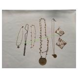 (5) Necklaces & (1) Earrings