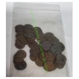 50 Wheat Pennies