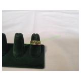 18K Gold Band, Sz 6