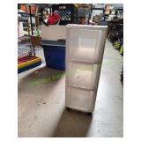 3-Drawer Sterilite Slim Tower