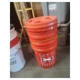 (3) 5-Gallon Buckets w/ (2) Lids